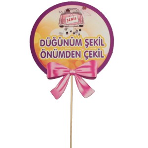 Düğünüm Şekil Önümden Çekil Pankart